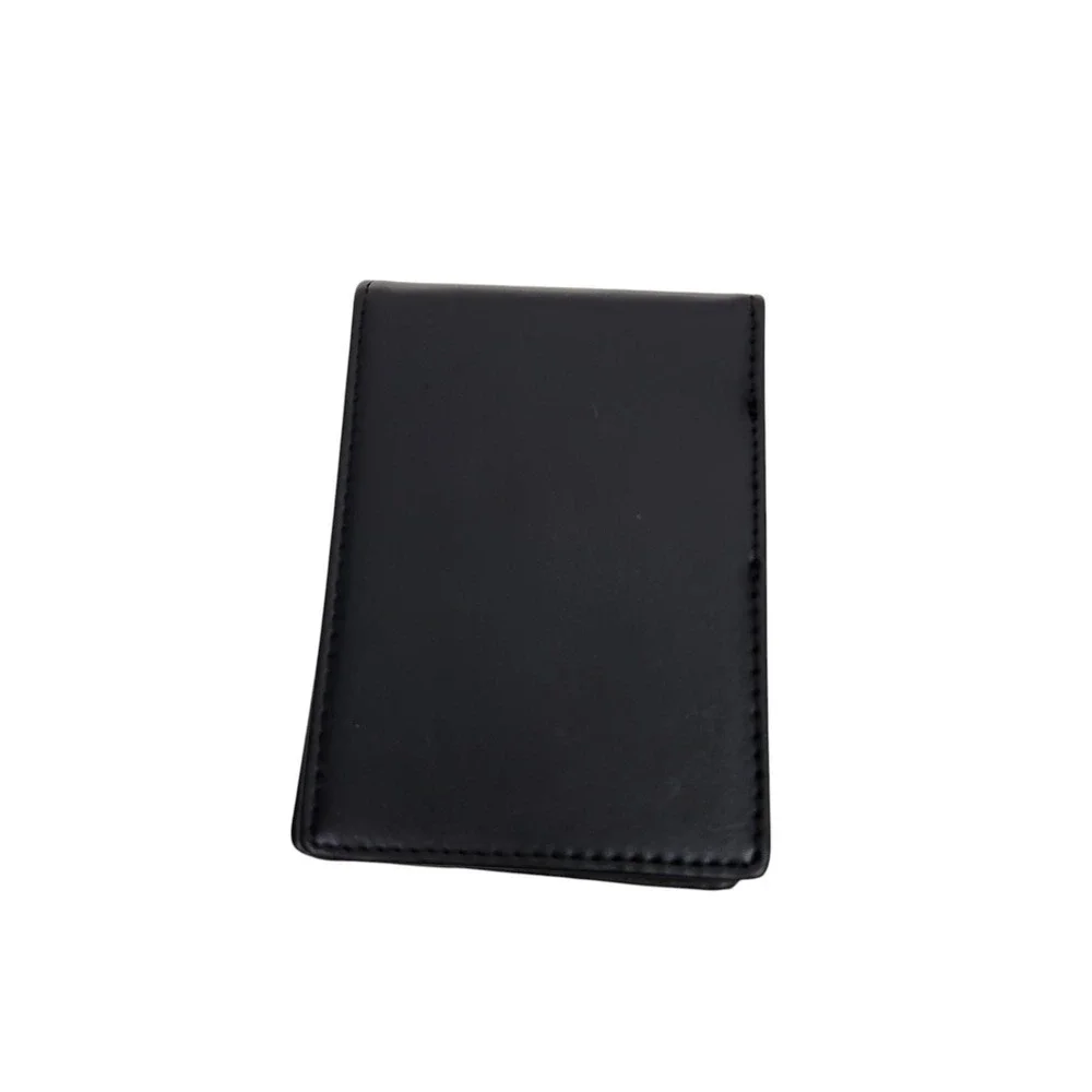 TRAVANDO Money Clip Wallet Mens Black Bifold Slim ID Window Travel Card Case